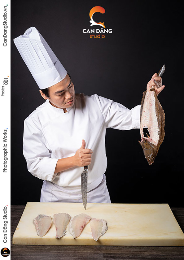 chụp ảnh đầu bếp